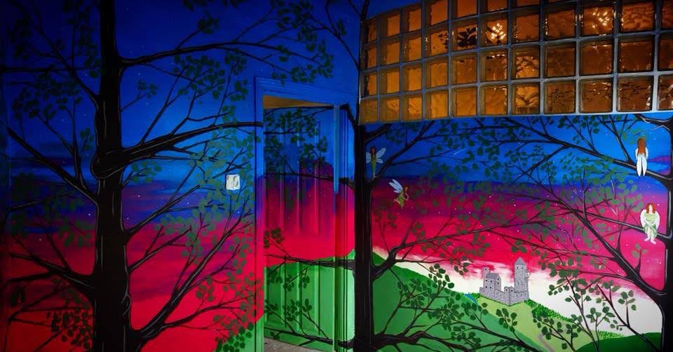 The evening scene in the second bed room depicting twilight and the King standing at his window searching for his Becfola.