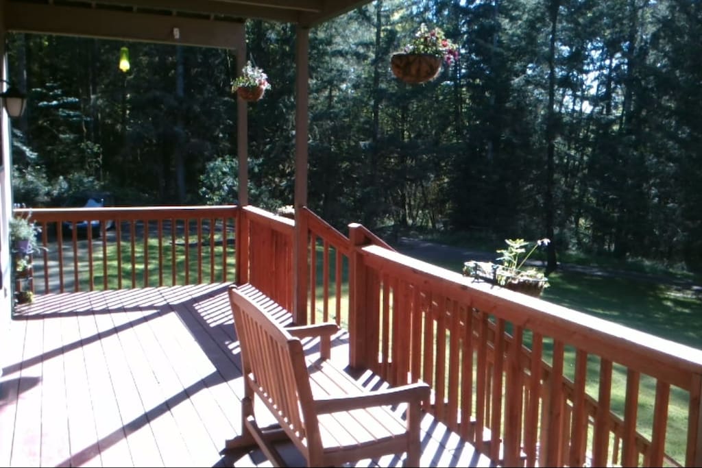 View from the main floor porch