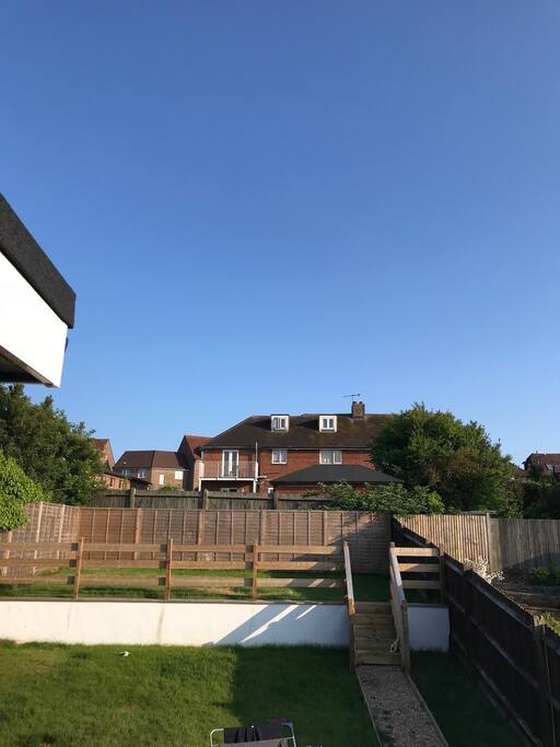 View of back garden from upstairs