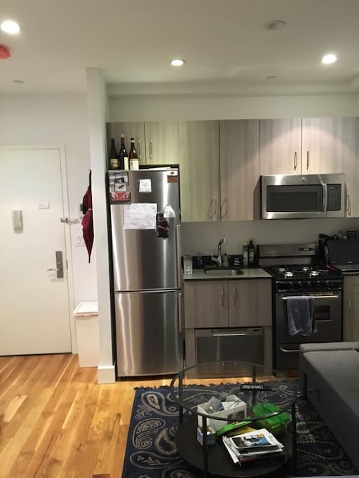 Full kitchen with dishwasher