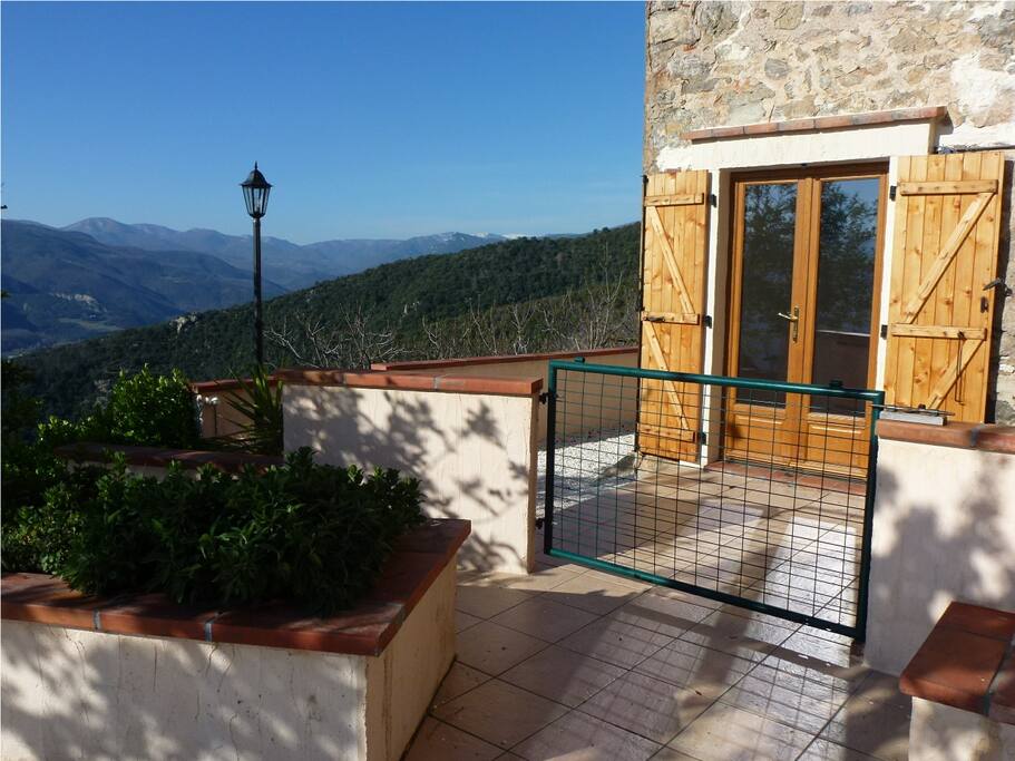 Your private entrance complete with your own mini herb garden!