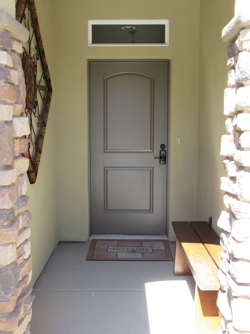 Private Entrance into Townhouse