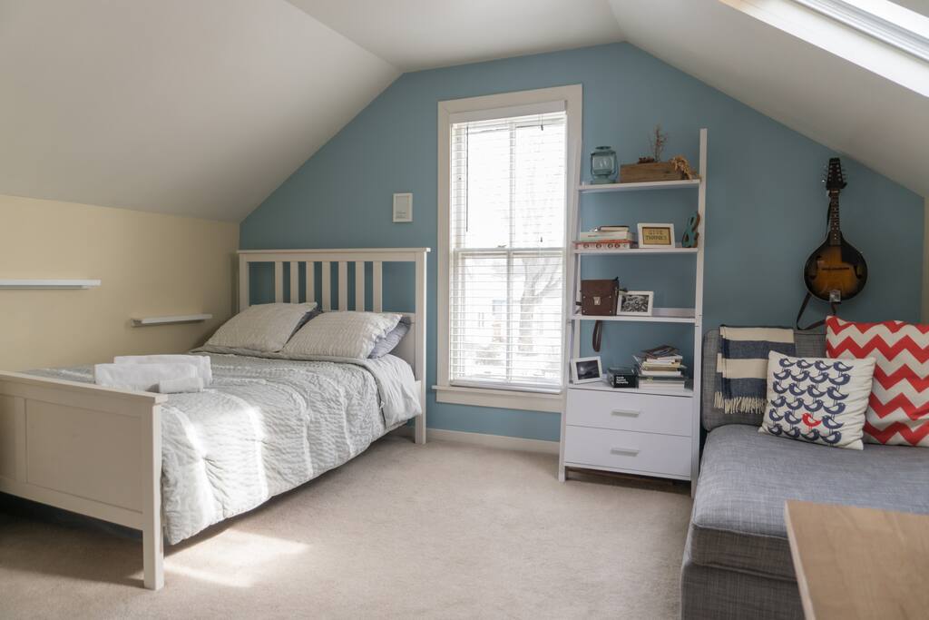 Your private bedroom upstairs.