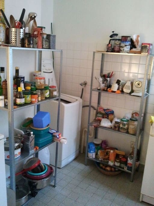 cuisine et lave linge