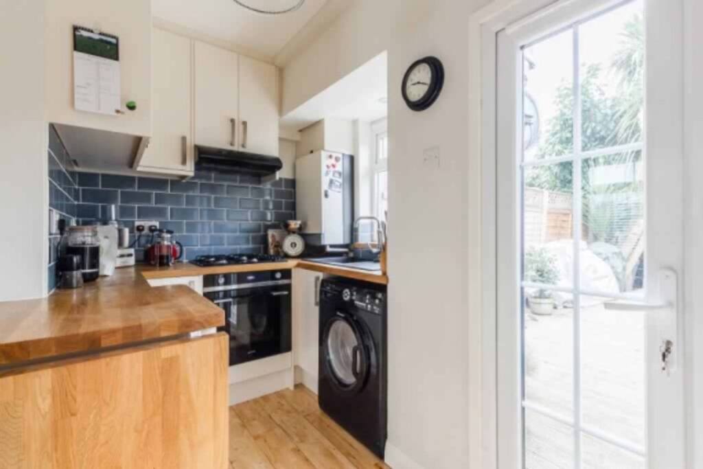 Kitchen which is open plan off the living room