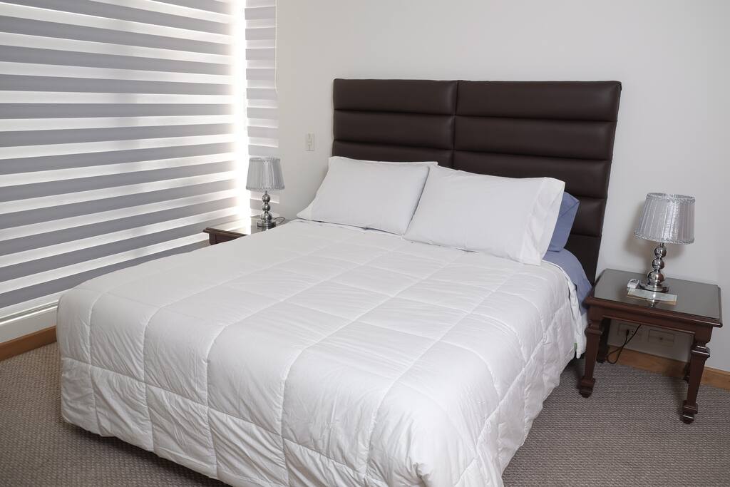 Comfy bed and fresh bed!