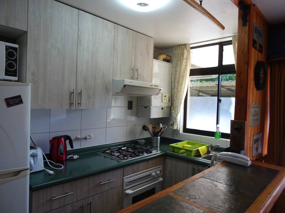 Moderna y funcional cocina americana