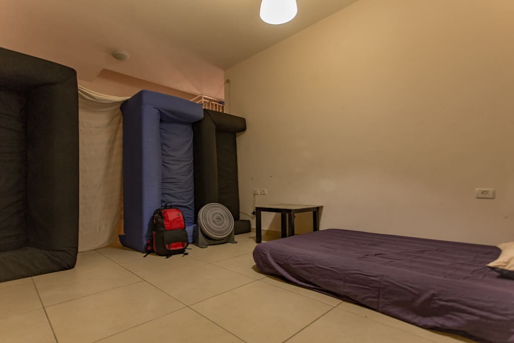 After 11PM i will rearrange the living, using the sofas to block it off from the house so you have some privacy.