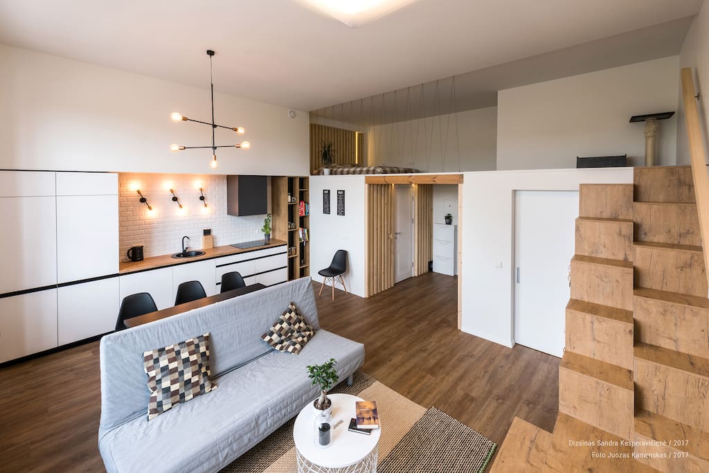 Living room & kitchen