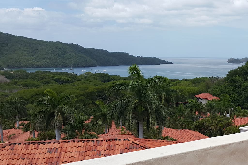 The amazing view from the large private terrace.
