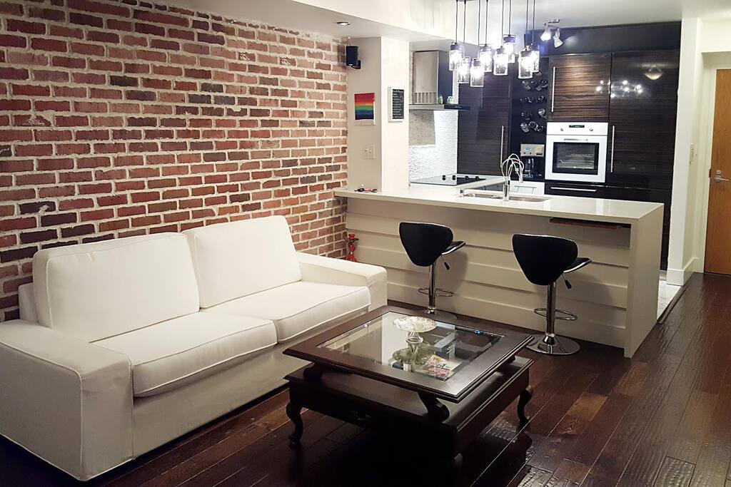 Loft style living room...