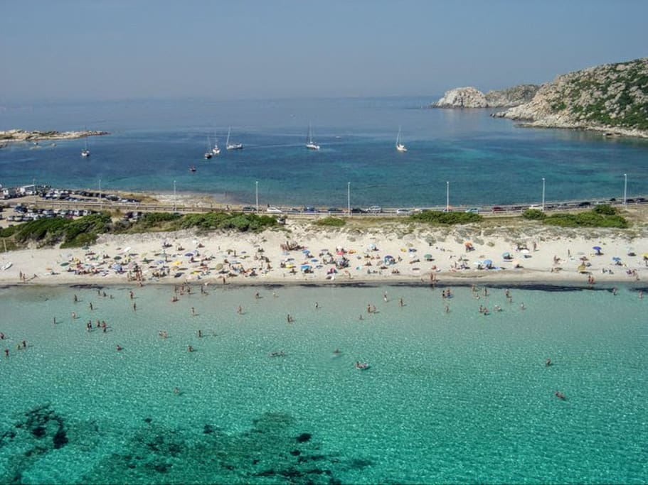 Capo Testa beach