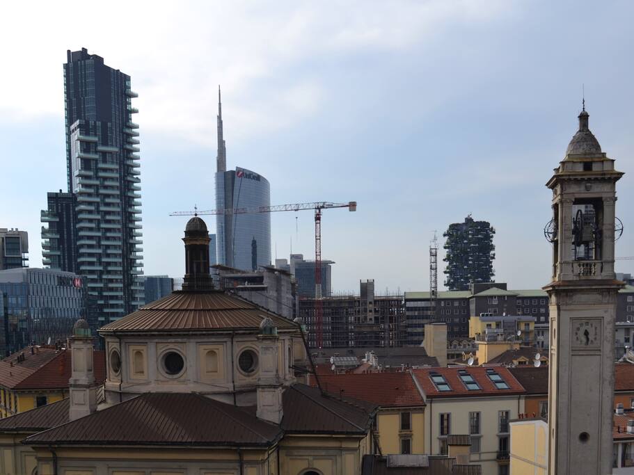 the view from a balcony