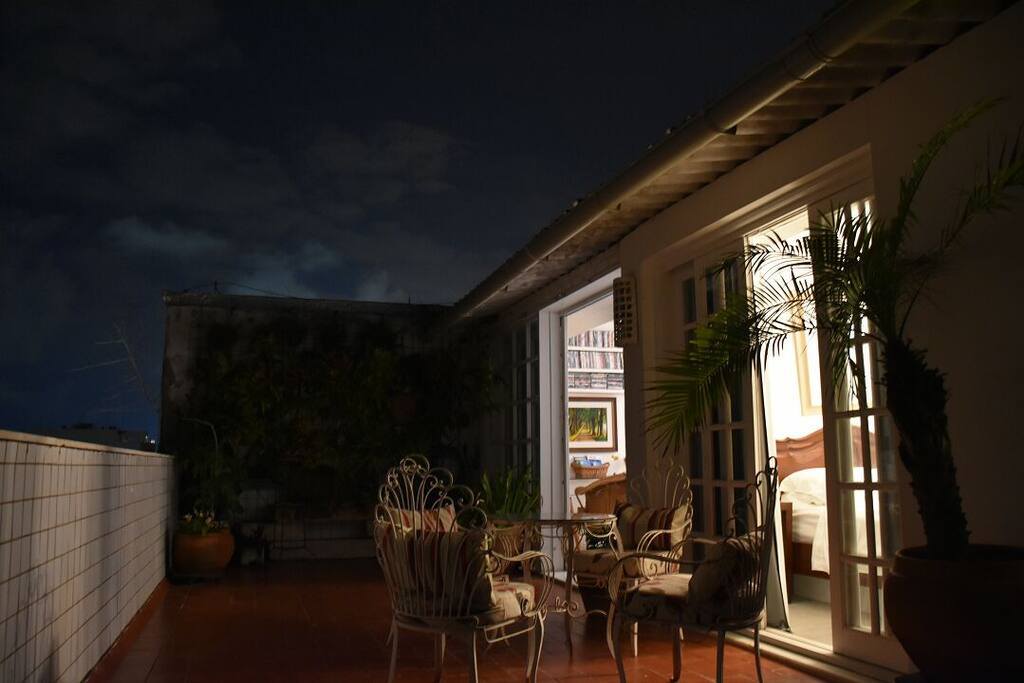 Terrace at night!