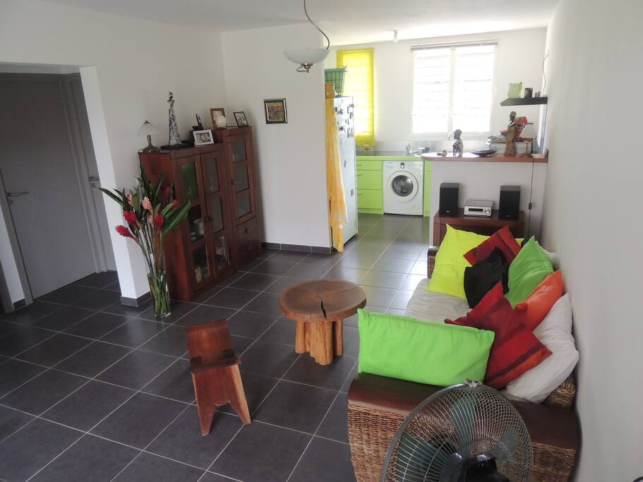Le salon, dans un sens...