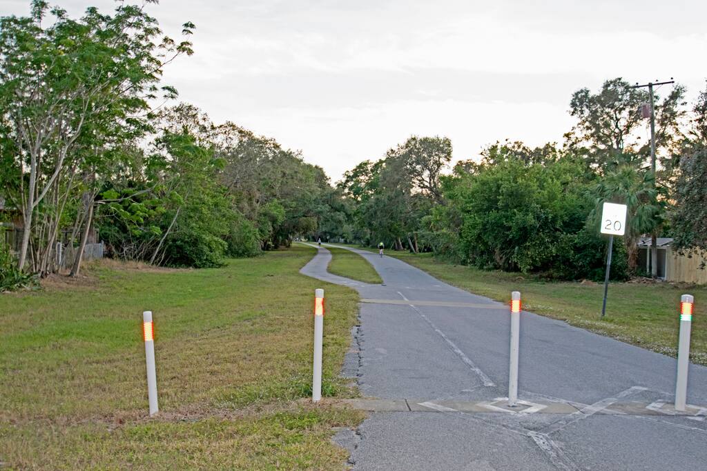 Pinellas trail one block away