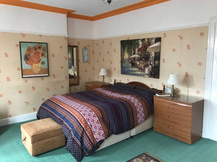 King Size Bed in Master Bedroom.
