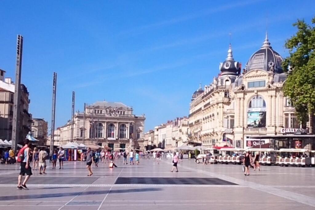Place de la Comédie 8 min a pied