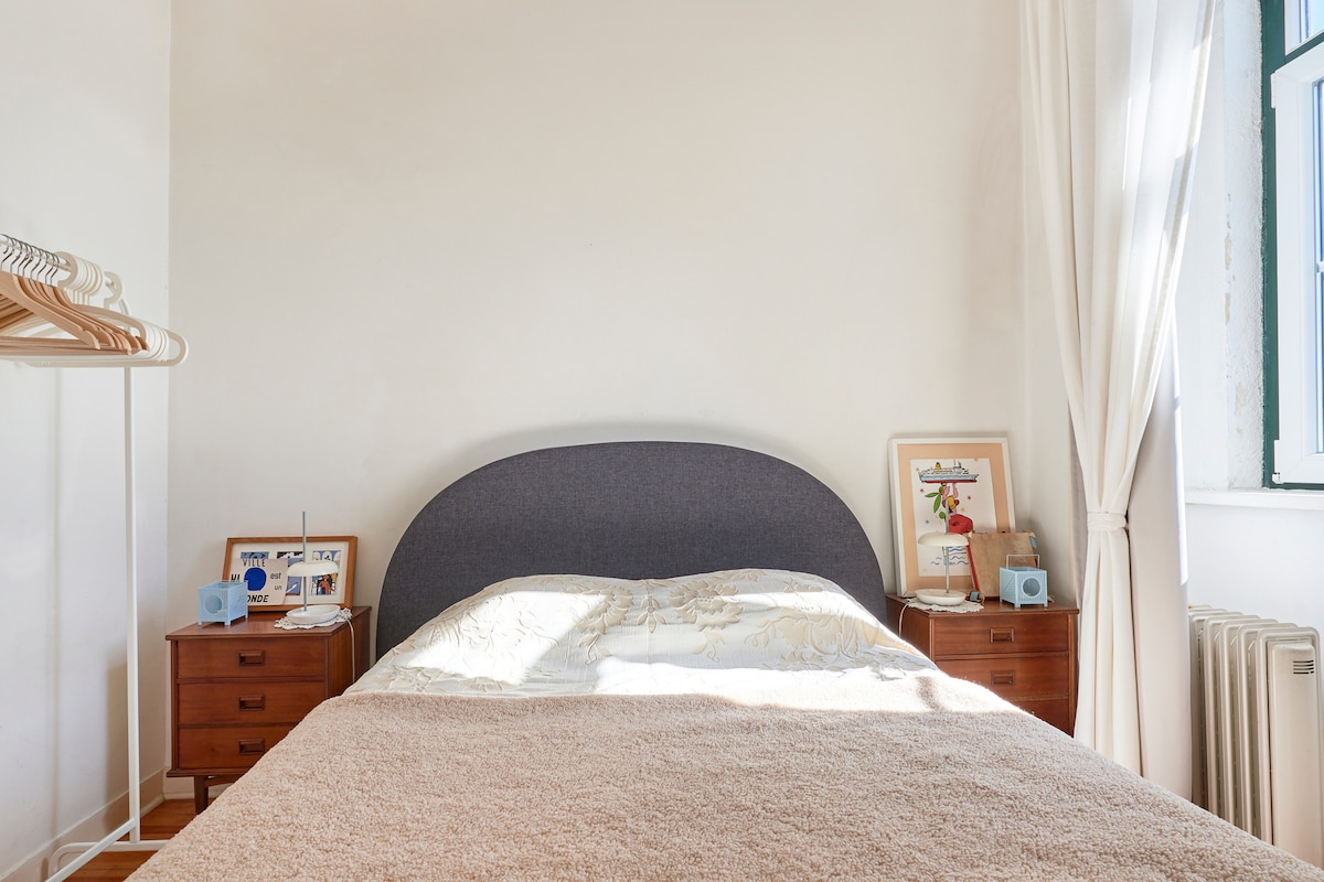 slaapkamer - uitzicht op de rivier