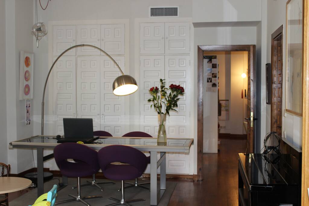 Comedor y piano en Salón Comedor de 40 m2