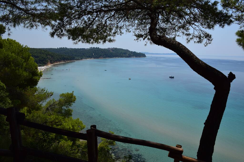 the beach near the house