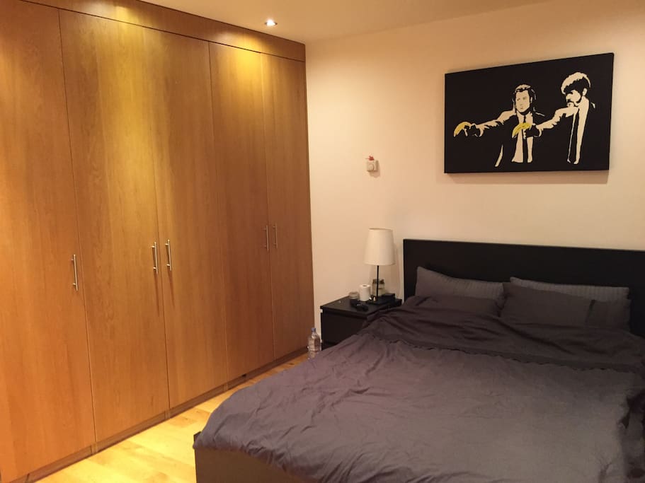 Master bedroom with king size bed
