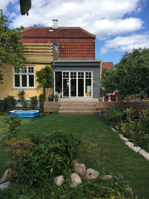 Terrace and garden
