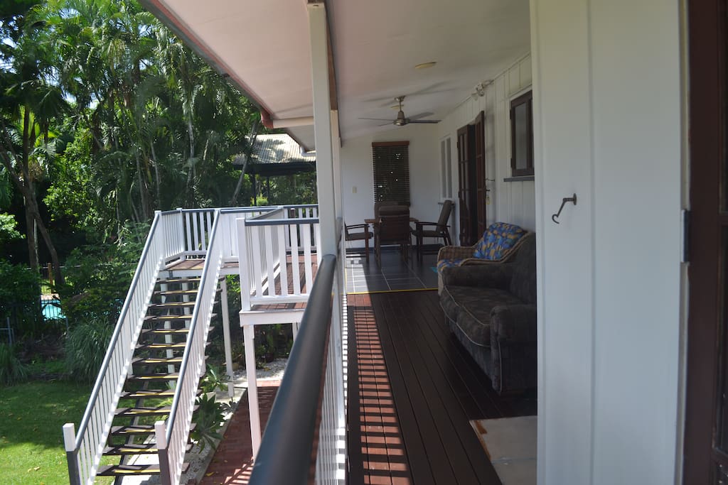 back deck of the house