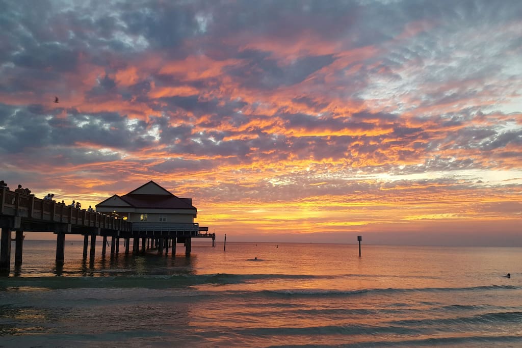 Clearwater Beach Pier 60 sunset