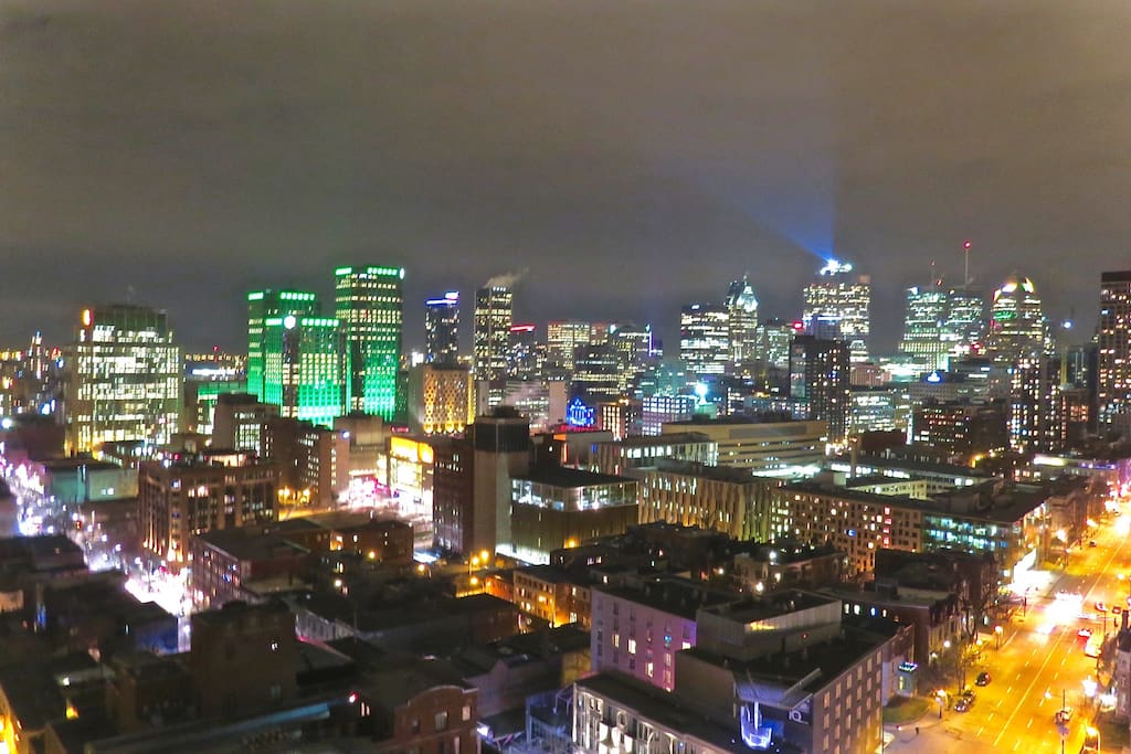 Montreal By Night view from my balcony