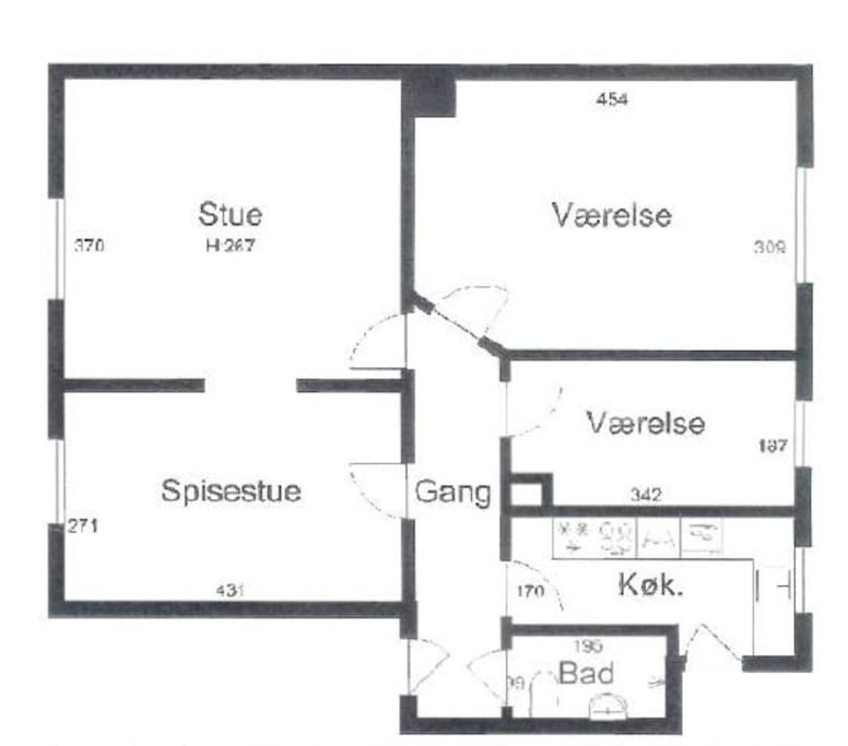 room on bottom left corner