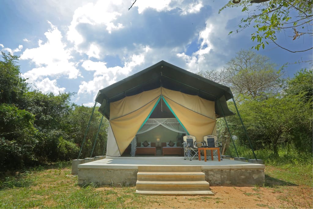 outside view of tent