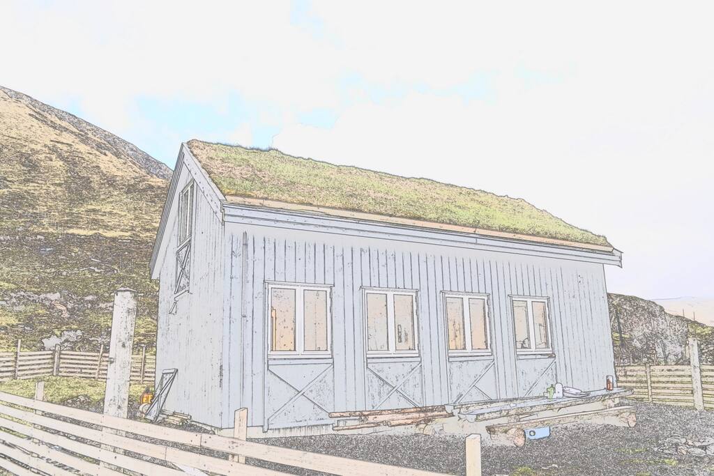 Hut front view