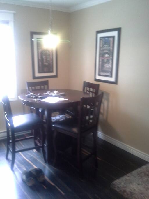 Well lit eating area