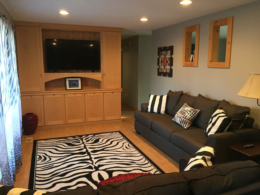 Cozy living room with Smart TV