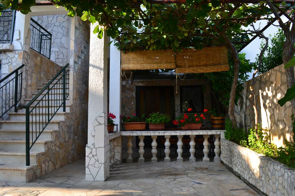 Cozy and secluded apartment's terrace..