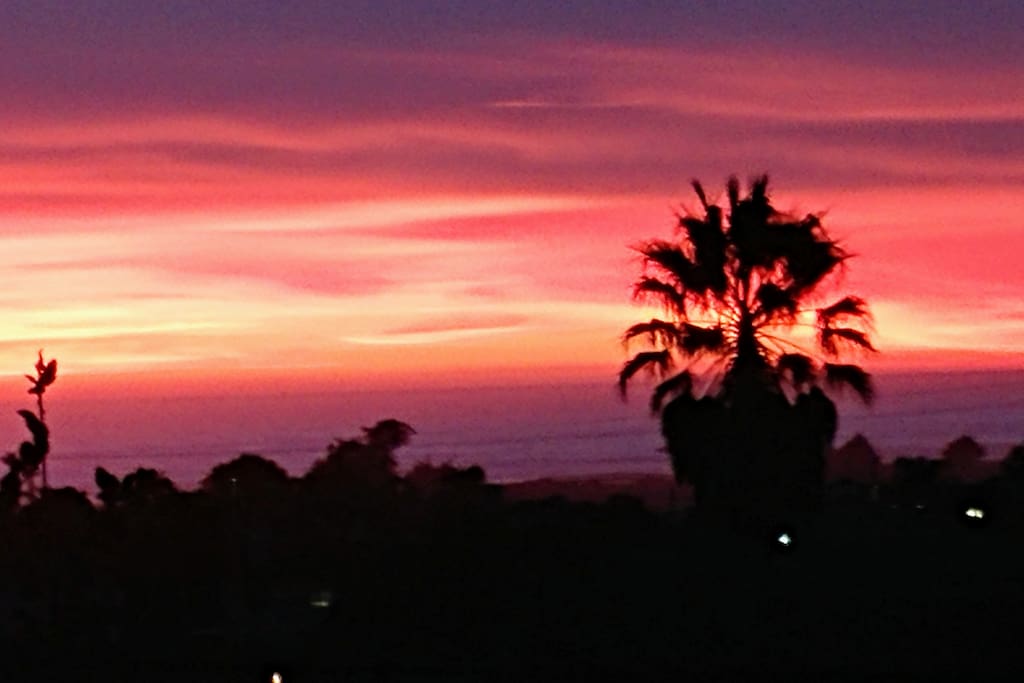 Sunset from both bedrooms