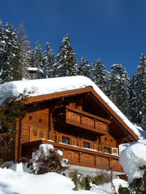 5 min walk to the ski area