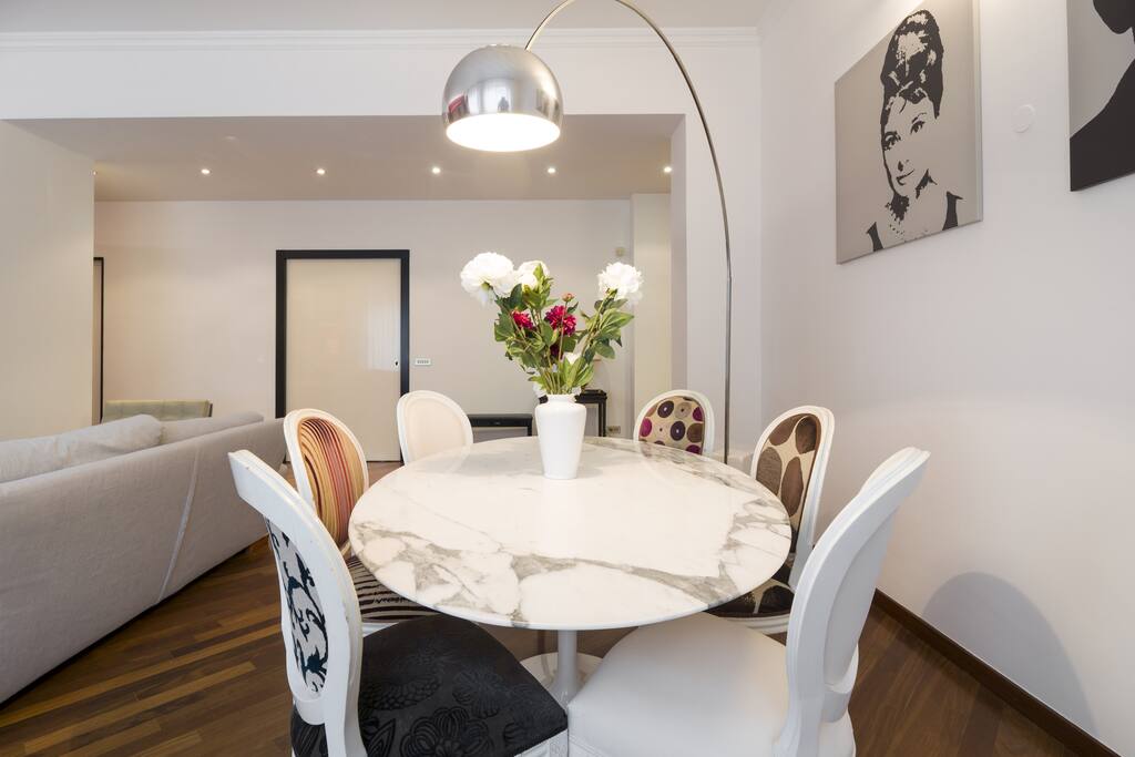 Large dining table