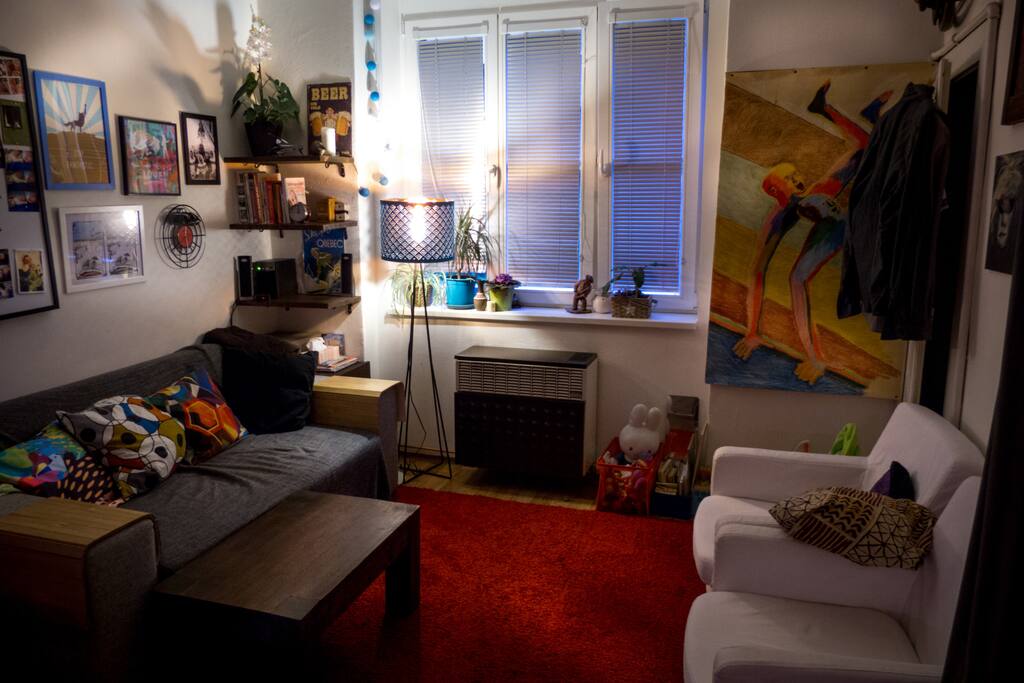 Living room in the evening
