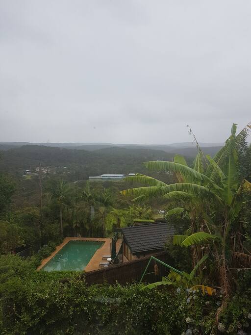 view from balcony