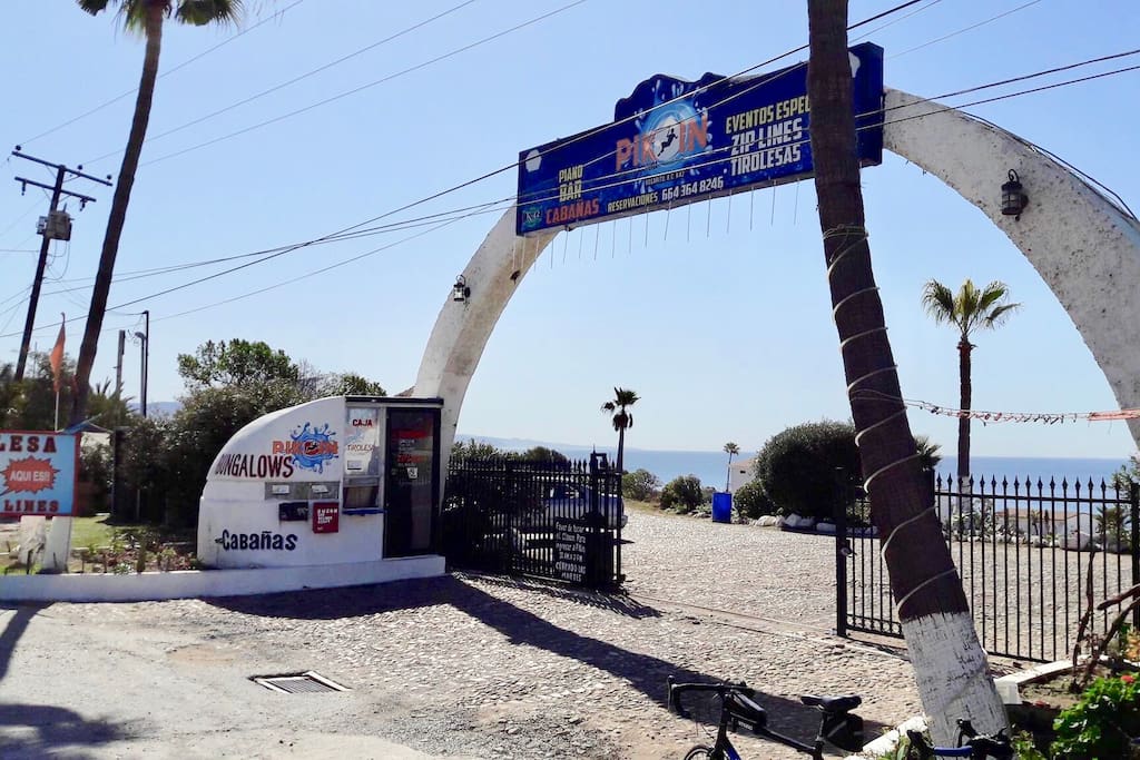 The entrance to the community
