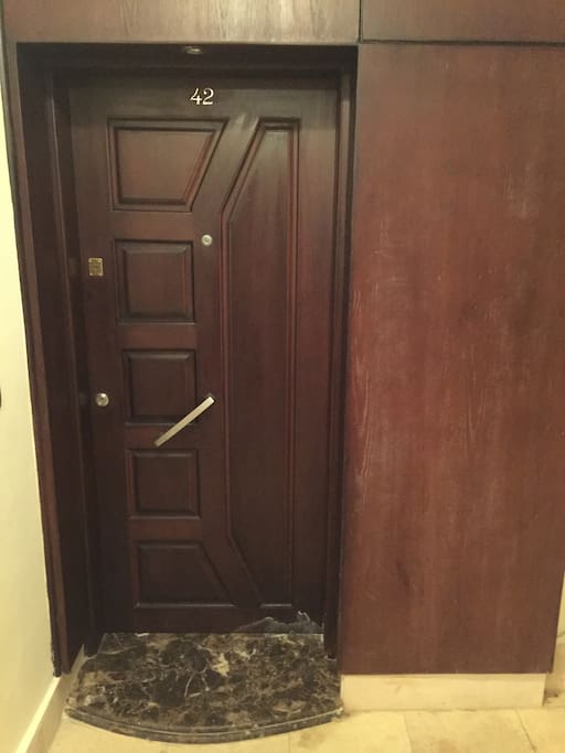 Front Door With Double Safety Locks