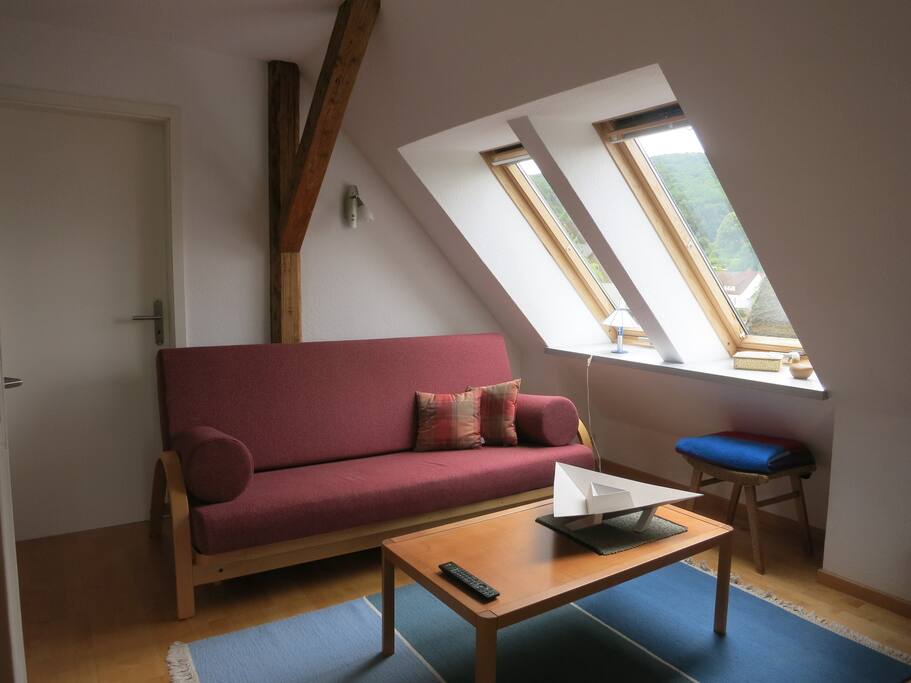 Schlafsofa im Wohnzimmer