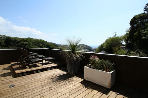 【Kamakura-Zushi】Private Ocean View House: 140㎡