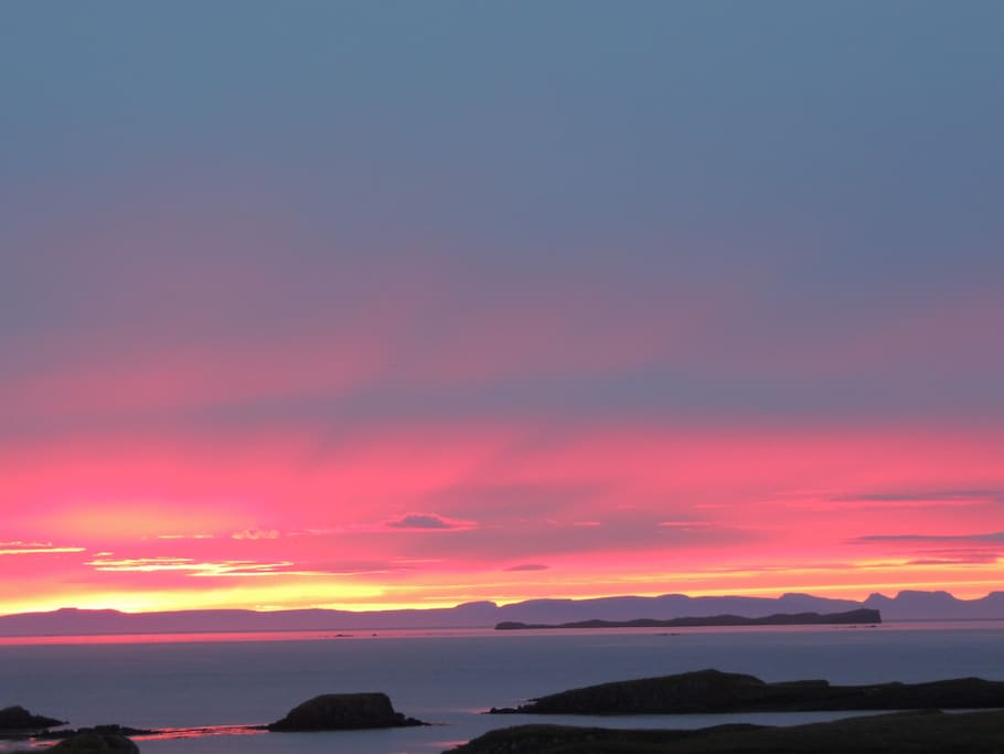 Lovely sunset of Stykkisholmur