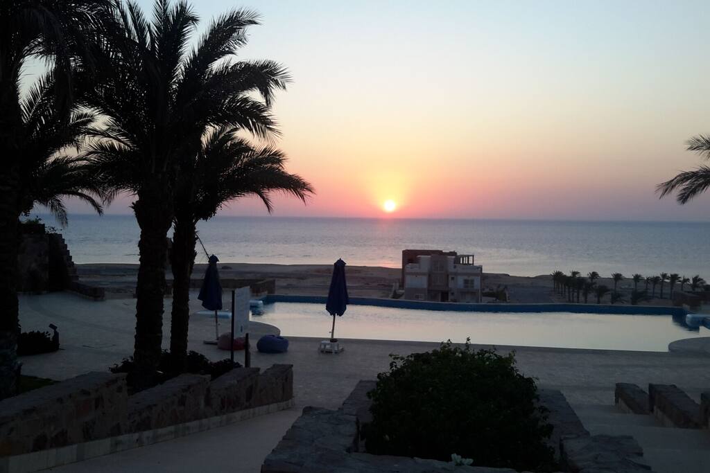sunrise by reception
and another pool