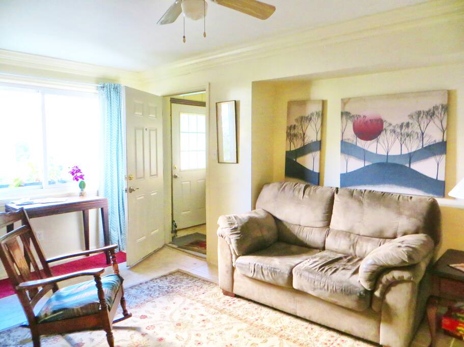 When you enter apt. 2 you will see this, the common area.