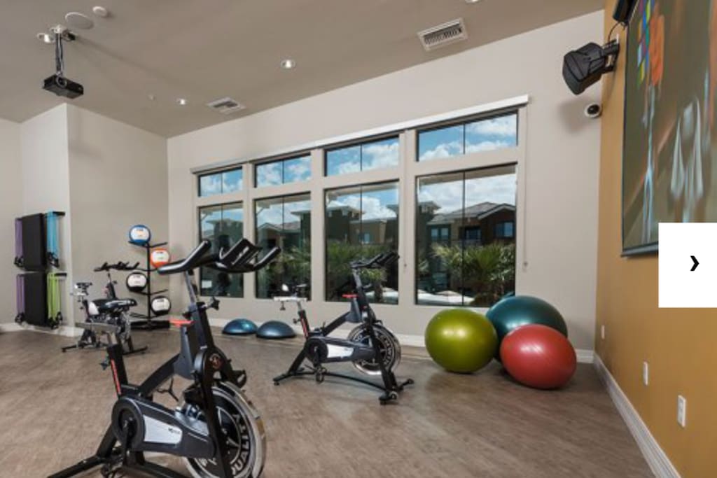 Yoga and spin available free for guests. Must sign up in office.
