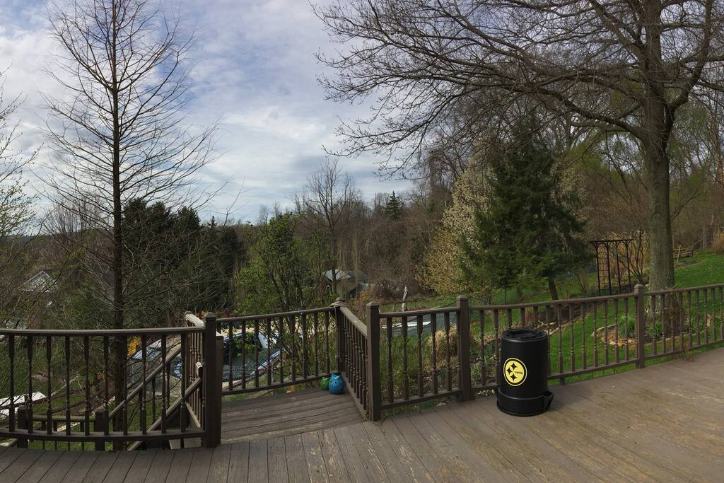 Partial deck view. It will be much prettier in June.